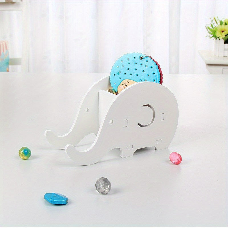 Cute Elephant Desktop Pen Holder with Phone Storage Box