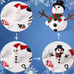 11pcs Build A Snowman Kit Christmas Crafts Snowman Making