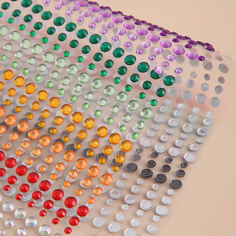 900pcs Colorful Eyes Makeup Diamond Stickers Masquerade Party Face Tattoo