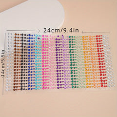 900pcs Colorful Eyes Makeup Diamond Stickers Masquerade Party Face Tattoo