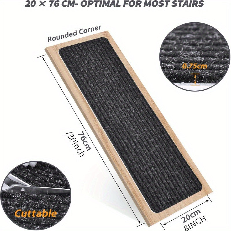 5pcs Anti-slip Stair Treads Indoor Durable Safe Elderly Pets Adhesive