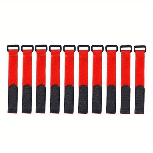 20 200mm Reverse Buckle Hoop And Loop Fasteners Binding Strap