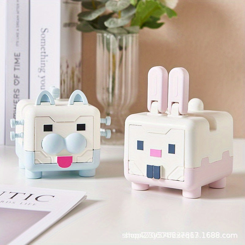 Adjustable Little Rabbit Mobile Phone Holder Desktop Storage Box