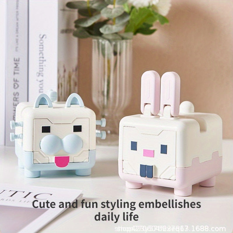 Adjustable Little Rabbit Mobile Phone Holder Desktop Storage Box