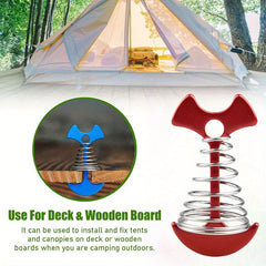 4pcs Tent Nail Fish Bone Shaped Windproof Nail For Outdoor Camping