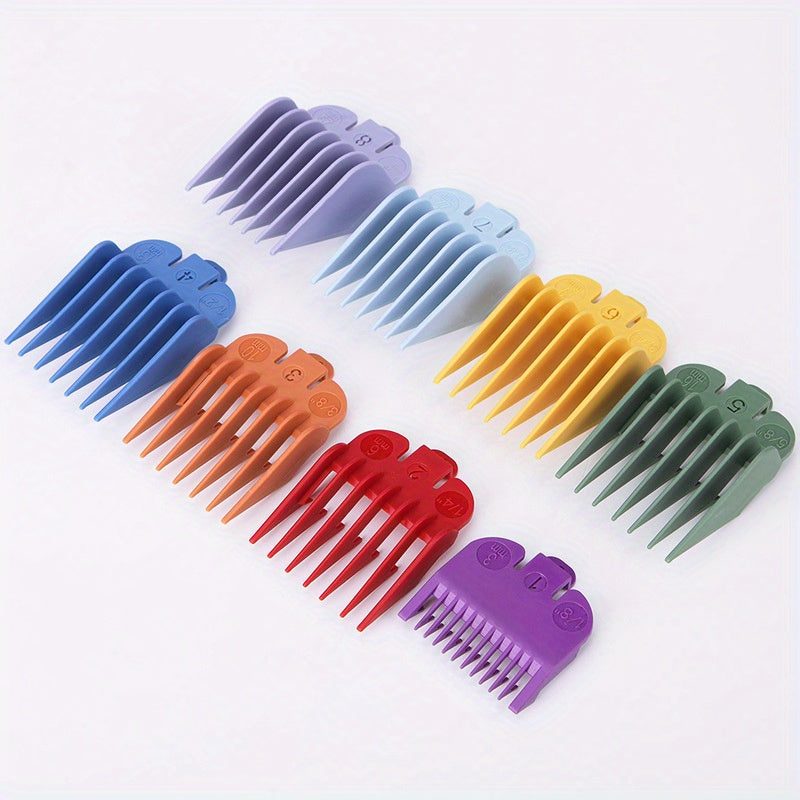 8/10pcs Hair Clipper Limit Combs Attachment Set - Universal Accessories