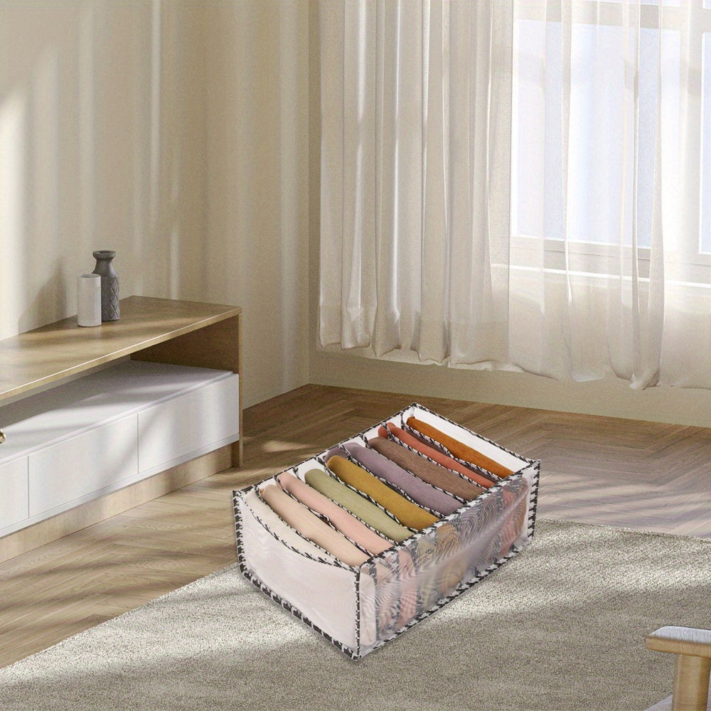 9 Cell Wardrobe Clothes Organizer Drawers Storage Boxes