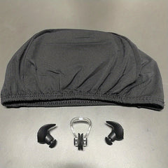 Adults Swimming Kit: Cap, Nose Clip, Ear Plugs