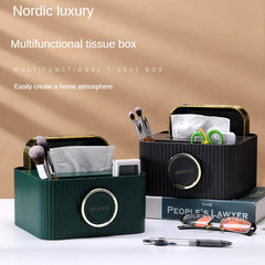 Multifunctional Tissue Box Remote Control Key Storage Box