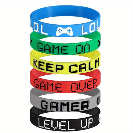12 Pcs Mixed Inspirational Bracelets for Game Players