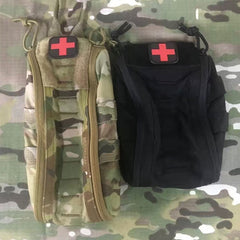 Outdoor Red Cross Hook Loop Patch Medical Armband