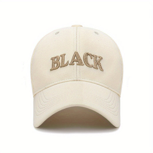 Embroidered Letter Baseball Cap Curved Brim Sunshade Cap