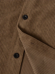 Men's Corduroy Long Sleeve Shirt for Spring Autumn