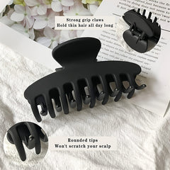 Frosted Acrylic Hair Claw Clip Strong Hold Vintage Jaw Clip