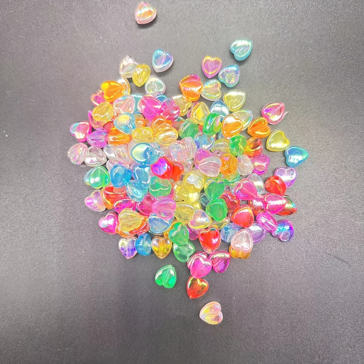 150pcs DIY Heart-shaped Beads Set for Kids Jewelry Making