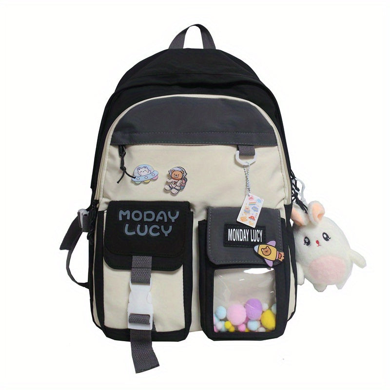Mini Cartoon Pellet Backpack Nylon Lightweight Shoulder Bag