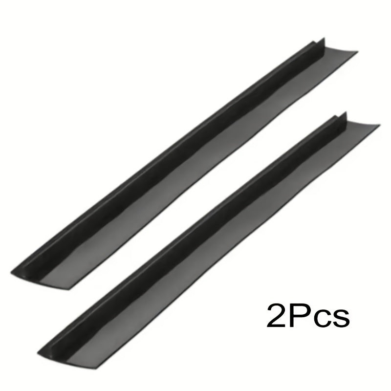 2pcs Silicone Stove Gap Cover Heat Resistant Kitchen Countertop Filler