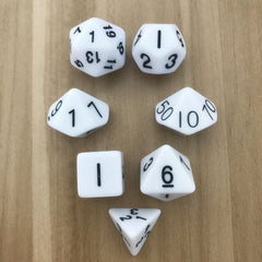 7 Pack Double Sided Dice Set for RPG & Entertainment Games