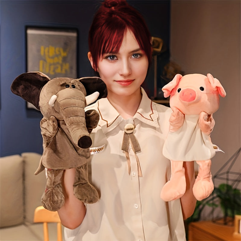 Interactive Cartoon Animal Hand Puppet for Preschool Nursery