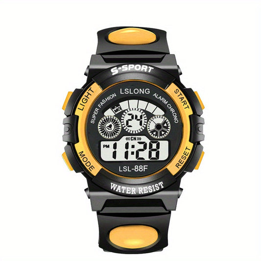 Luminous Round Electronic Student Wrist Watch Digital Watch For Boys