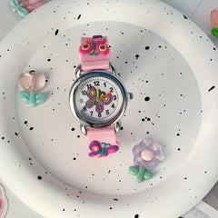 Kid's Butterfly Style Unicorn Watch Girls Accessories