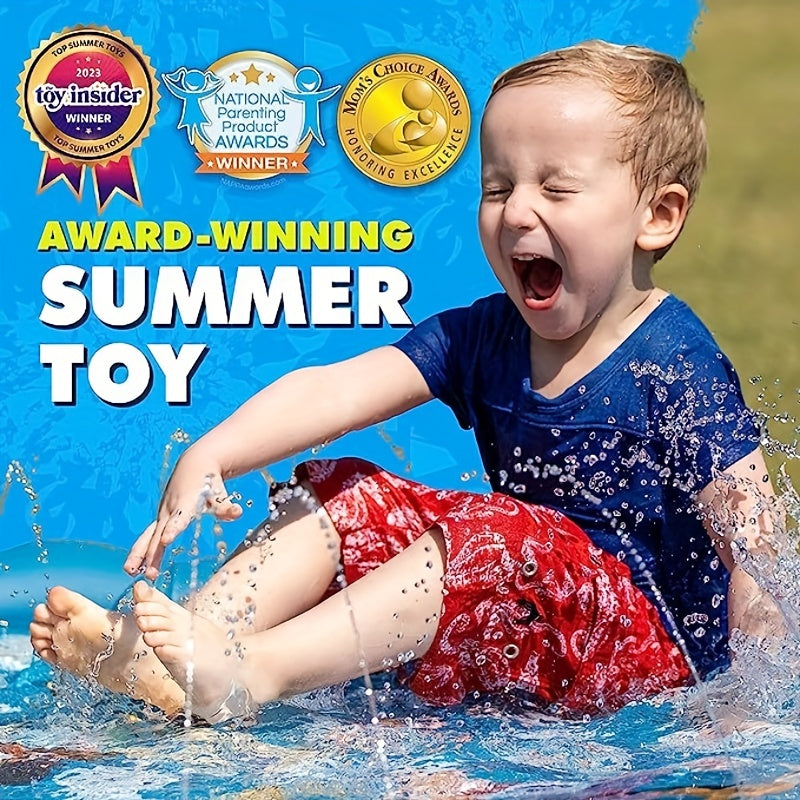 3-in-1 Kids' Splash Pad Wading Pool 172 cm Outdoor Water Toy