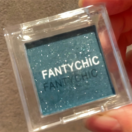 Green Cyan Monochrome Eyeshadow Compact Matte Shimmer Finish
