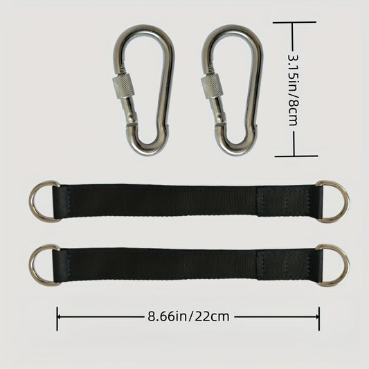 Heavy Duty Tree Swing Sling Set with Safety Latch & Carrying Bag
