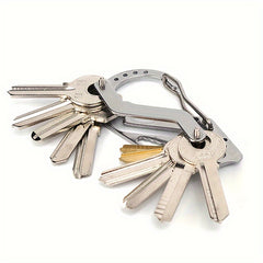 Stainless Steel Tool Keychain with Screwdriver Wrench