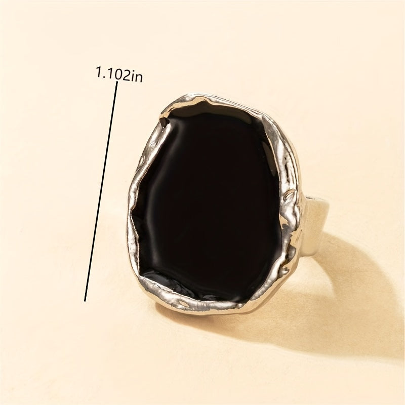 Retro Chunky Resin Acrylic Rings Jewelry Accessories For Women Girls