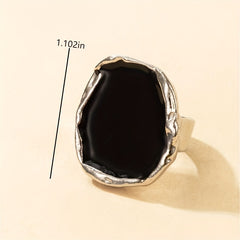 Retro Chunky Resin Acrylic Rings Jewelry Accessories For Women Girls