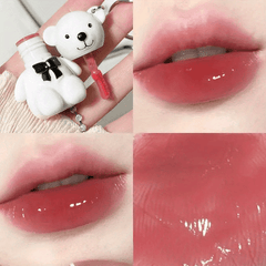 Mini Bear Keychain Lip Glaze Matte Lipstick