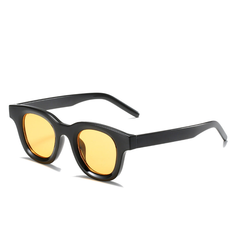 Vintage Oversized Oval Sunglasses Women Sun Protection Tinted Lenses
