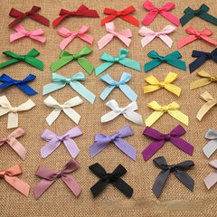 100pcs Gift Wrapping Bows Polyester Bowknots Clothing Accs