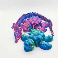 Vibrant Pink Turtle Figurine with Glowing Eyes