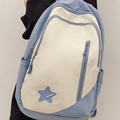 Large Capacity Retro Style Backpack with Laptop Compartment