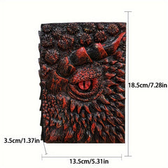 Deluxe Animated Dragon Eye Notebook 3D Embossed Journal Vintage Style
