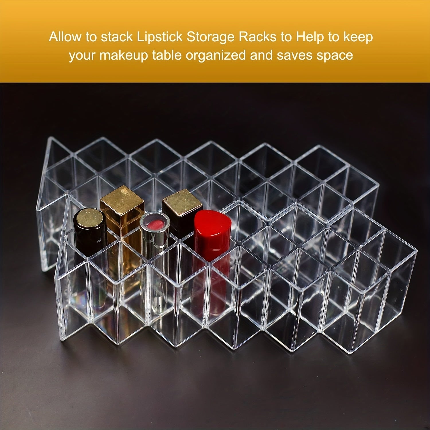 Acrylic Fish Shape Lipstick Holder Organizer 16 Spaces