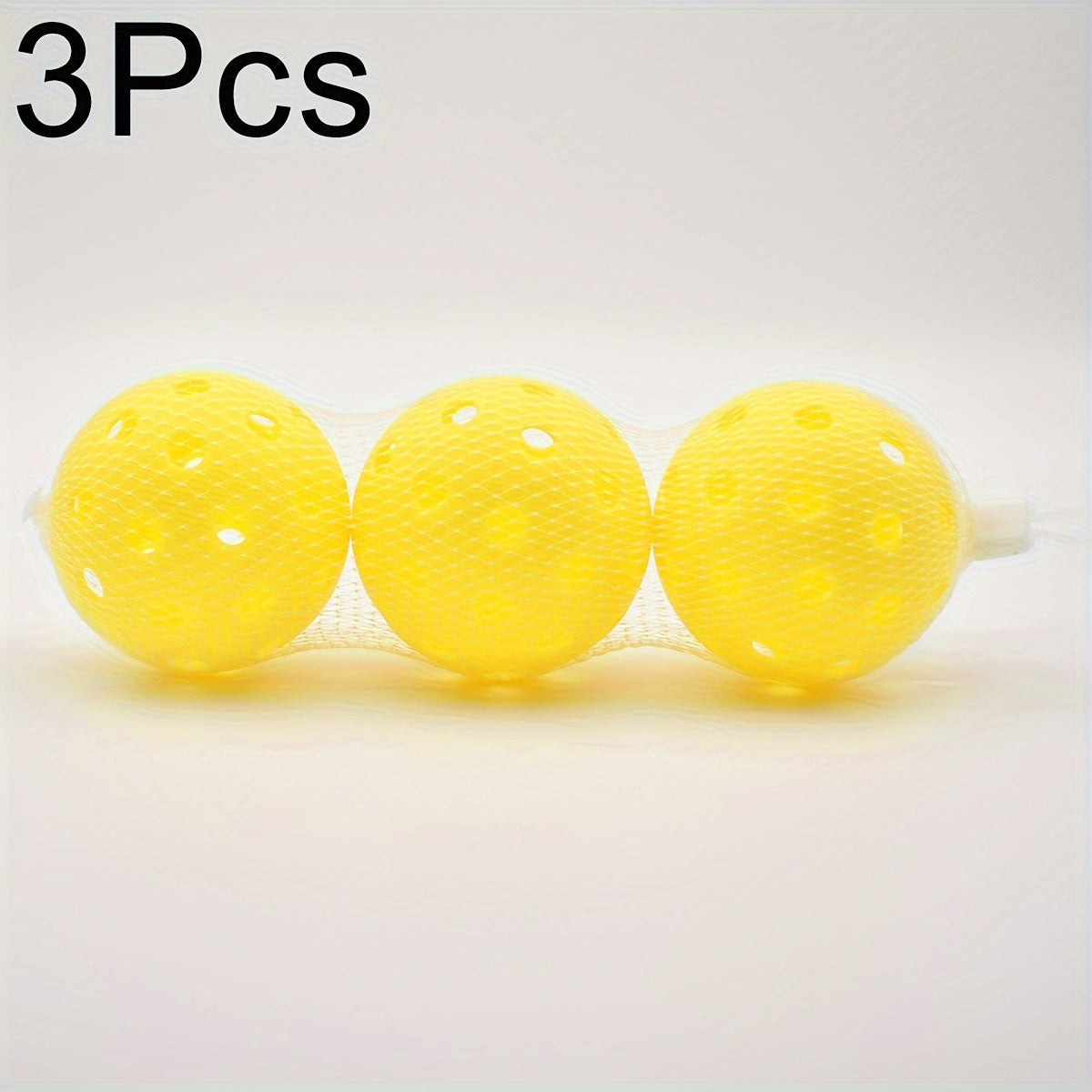 3pcs Lemon Yellow Pickle Ball for Competition