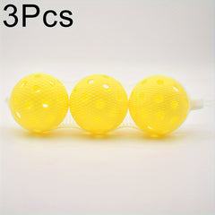 3pcs Lemon Yellow Pickle Ball for Competition