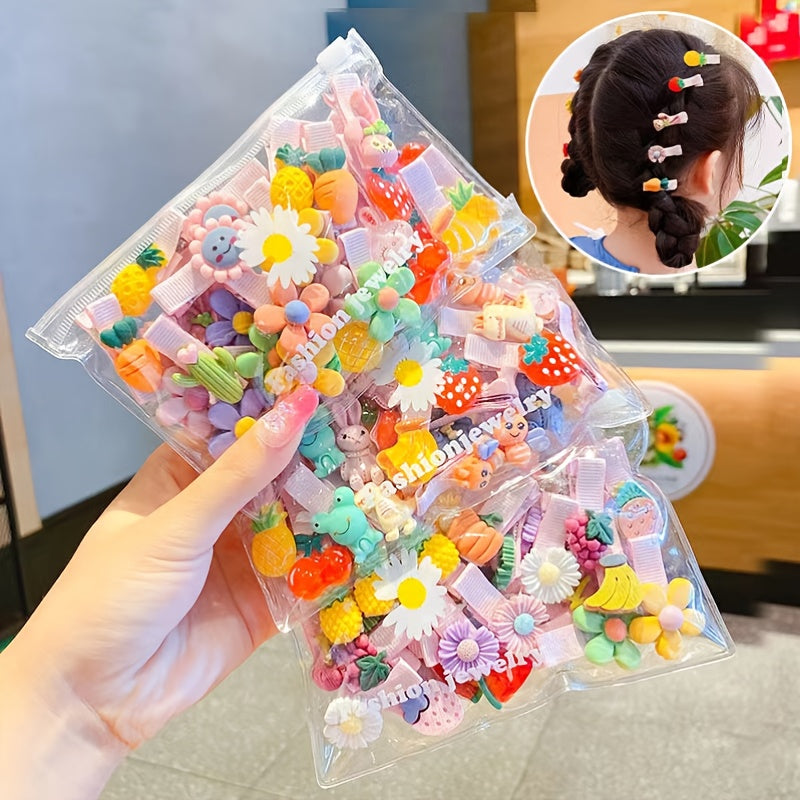 80pcs Baby Girls Cartoon Hair Bands Various Styles