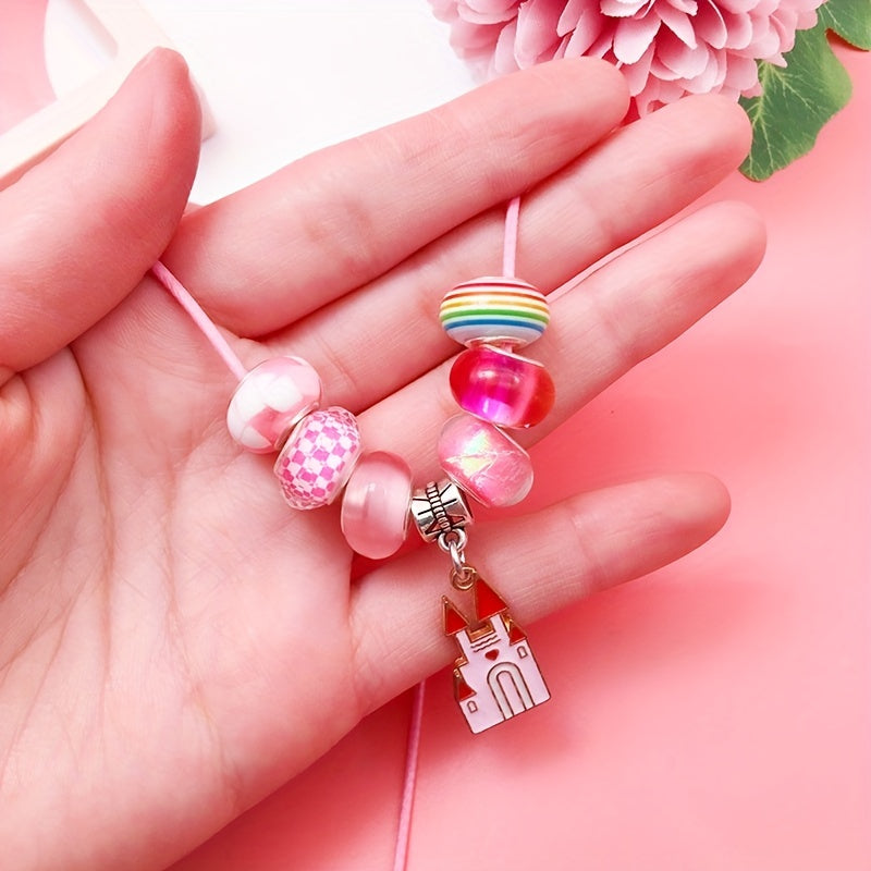 DIY Bracelet & Necklace Craft Kit - Beads Charms Bracelets Supplies
