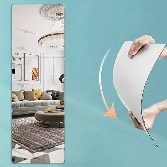 Acrylic Flexible Mirror Sheets Self Adhesive Mirror Tiles