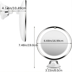 10x LED Makeup Mirror Touch Screen Portable Flexible Magnifying Vanity