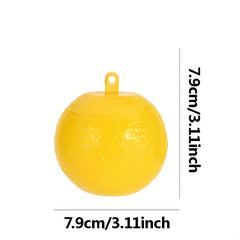2pcs Reusable Pumpkin Shape Fly Trap Hanging Tree Fruit Fly Catcher Sticky Trap