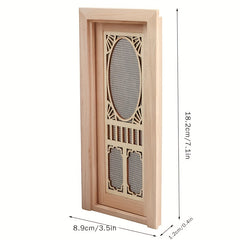 1:12 Dollhouse Hollow Out Yarn Door Accessory