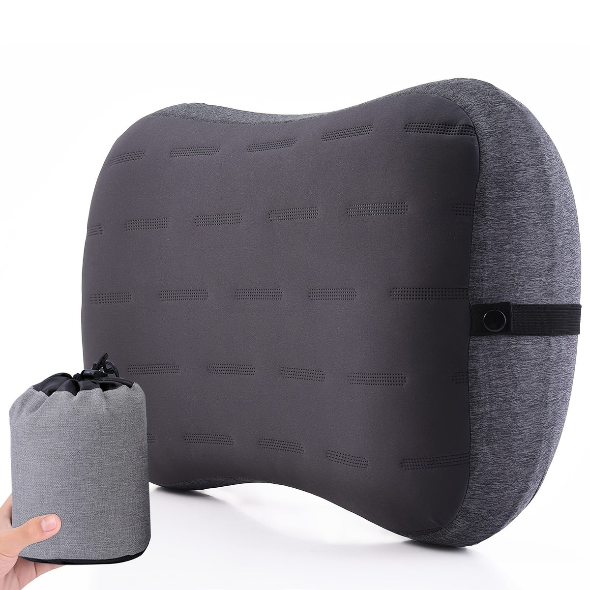 Inflatable Camping Pillow Detachable Pillowcase Ultra Light Portable Compact
