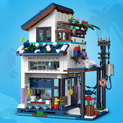 3 in 1 Seaside Villa Building Block Set 813pcs Home Decoration