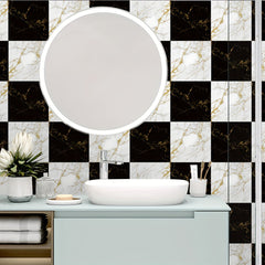 Marble Pattern Self-adhesive Waterproof Floor Tile Matte Anti-slip