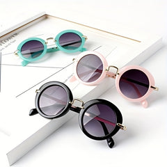 Vintage Y2K Round Frame Sunglasses Sun Protection